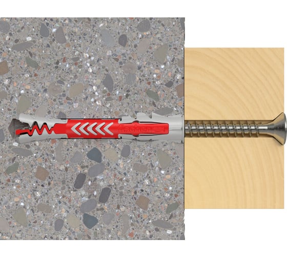 Дюбель Fischer DuoPower 6x50 с нерж.шурупом 4шт. 537670
