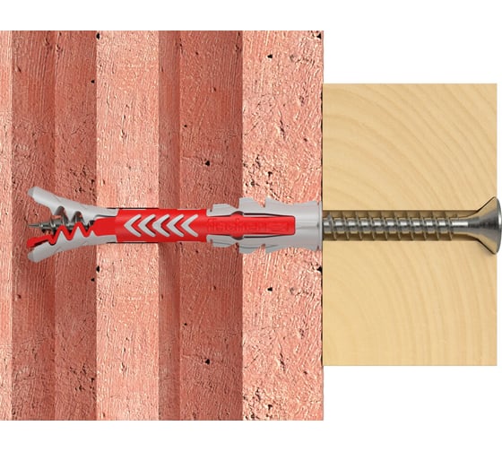 Дюбель Fischer DuoPower 6x50 с нерж.шурупом 4шт. 537670