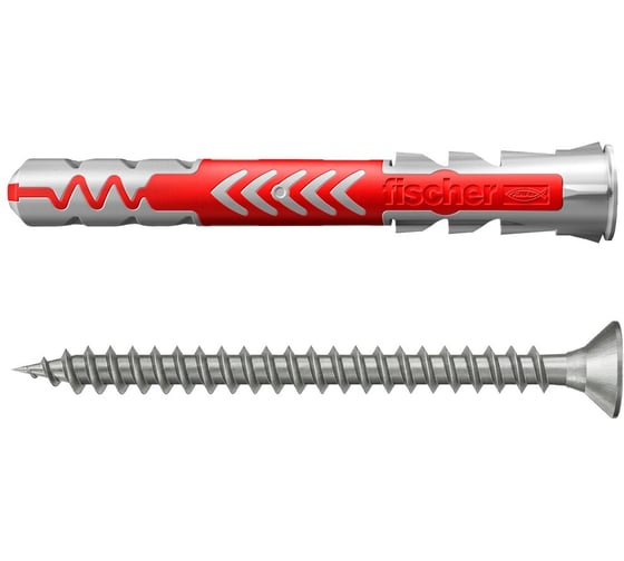 Дюбель Fischer DuoPower 6x50 с нерж.шурупом 4шт. 537670