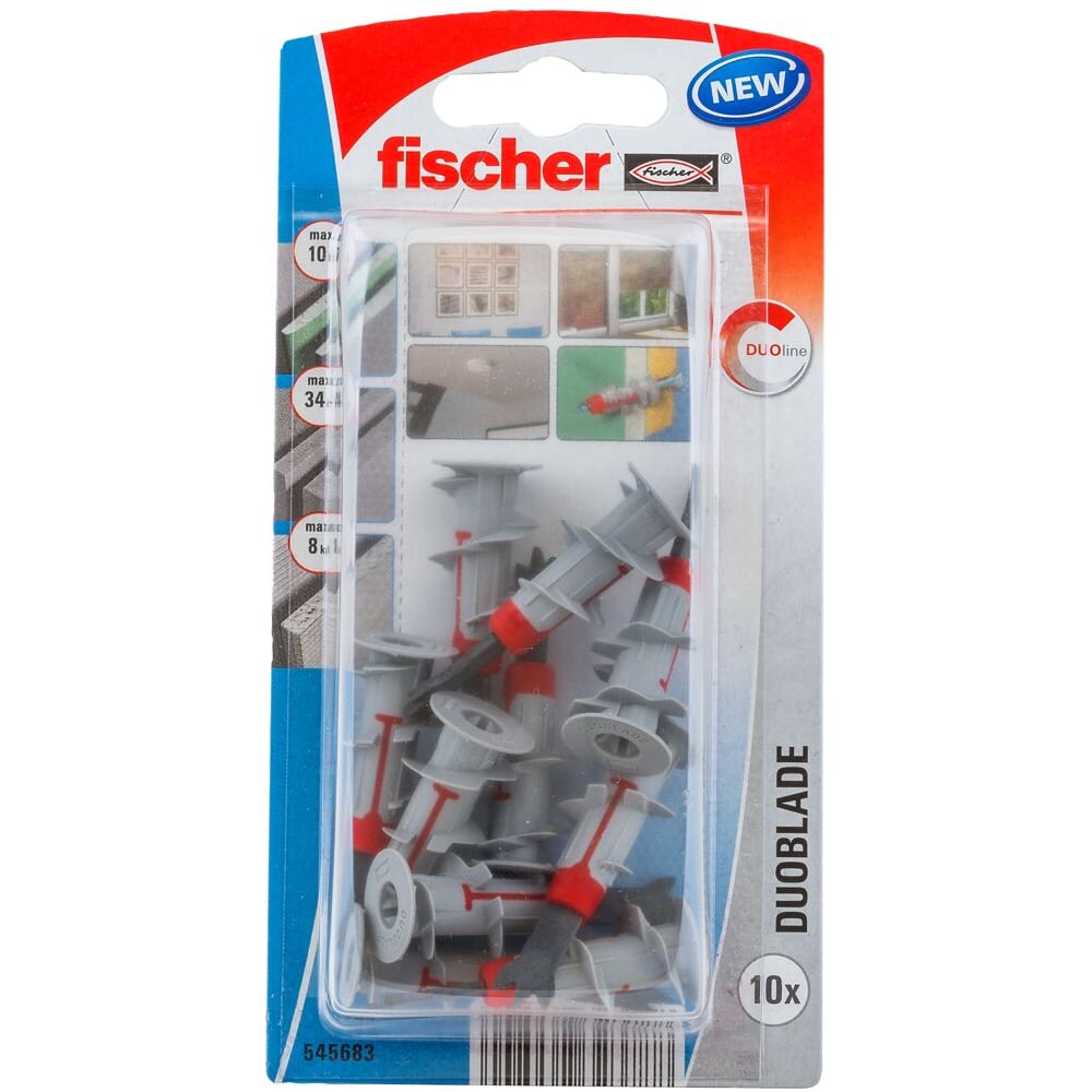 Дюбель для ГКЛ, ГВЛ Fischer DUOBLADE (10 ШТ.) 545683 - выгодная цена ...