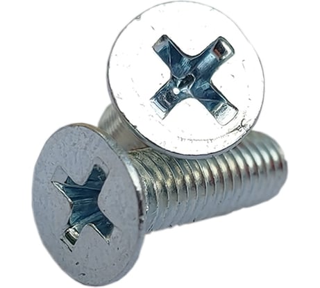 Винт ZAMETAL М5х16 потайн. гол., DIN 965, оц., 1000 шт ZA513526