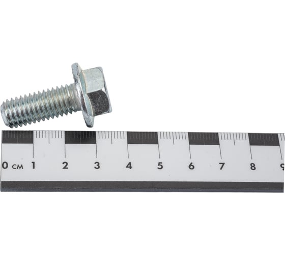 Болт с фланцем ZAMETAL 10x25 пр. 10.9, DIN 6921, оц., с насеч. 180 шт ZA082730