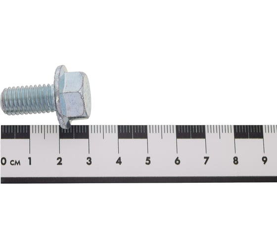Болт с фланцем ZAMETAL 10x20 пр. 10.9, DIN 6921, оц., с насеч. 200 шт ZA082723