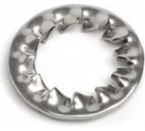 Шайба стопорная ЦКИ DIN6798 J М10 зубчатая A2 50 шт 737920733