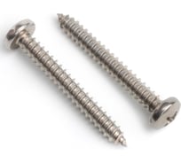 Саморез Партнер DIN 7981, 4,8x32 мм, А4 нерж., с полукруглой головкой, 10 шт. 934073