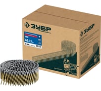 Барабанные гвозди ЗУБР CNW рифленые 40x2.1 мм, оцинкованные, 12600 шт 305383-40