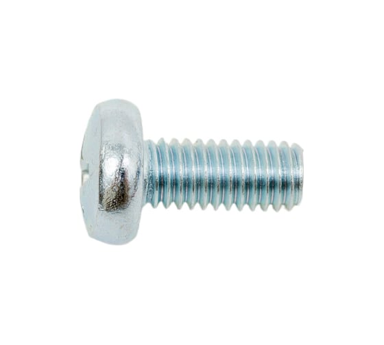 Винт ZAMETAL М6х14 полукруг. гол., DIN 7985, оц., 500 шт ZA512901 1