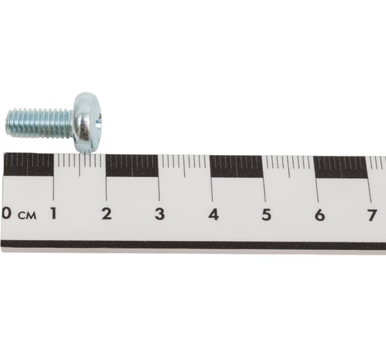 Винт ZAMETAL М6х14 полукруг. гол., DIN 7985, оц., 500 шт ZA512901