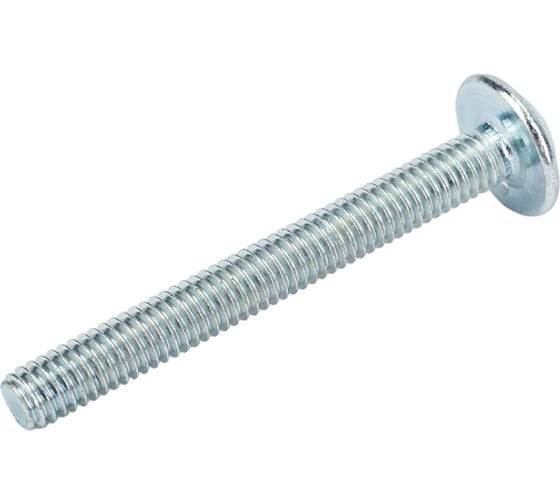 Винт ZAMETAL М4х35 с полусфер. гол. и прессш., DIN 967, оц., 500 шт ZA514110