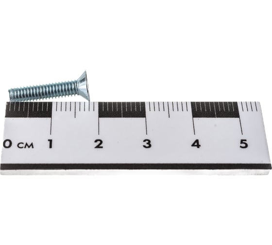 Винт ZAMETAL М4х18 потайн. гол., DIN 965, оц., 1000 шт ZA513410