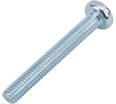 Винт ZAMETAL М6х45 полукруг. гол., DIN 7985, оц., 200 шт ZA512994