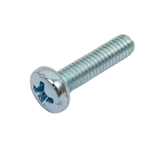 Винт ZAMETAL М4х16 полукруг. гол., DIN 7985, оц., 1000 шт ZA512536