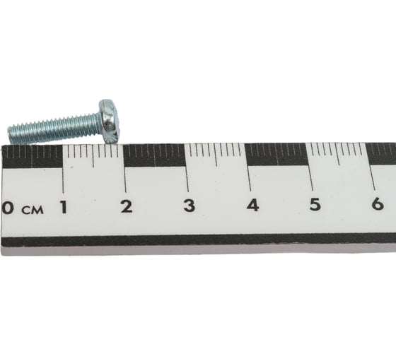 Винт ZAMETAL М4х16 полукруг. гол., DIN 7985, оц., 1000 шт ZA512536