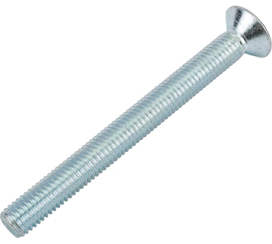 Винт ZAMETAL М10х100 пр. 8.8, с пот. гол., в/ш, DIN 7991, оц., 50 шт ZA516237 1