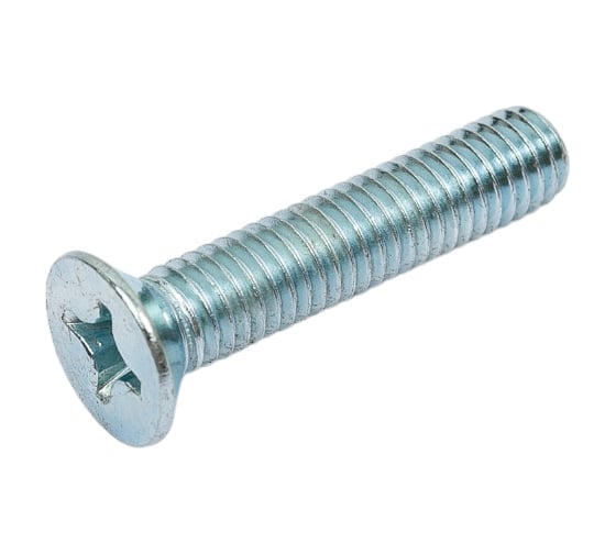 Винт ZAMETAL М6х30 потайн. гол., DIN 965, оц., 200 шт ZA513670