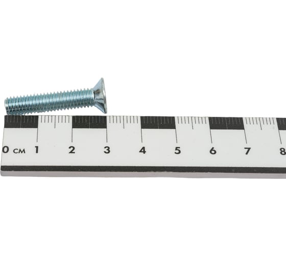 Винт ZAMETAL М6х30 потайн. гол., DIN 965, оц., 200 шт ZA513670