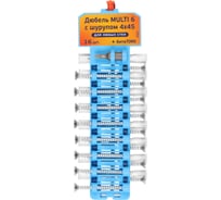Набор дюбель ЕВРОПАРТНЕР Multi 6 шуруп 4х45 16 шт. KM2 0188