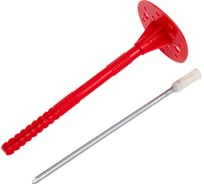 Дюбель для теплоизоляции STARFIX 10x160 мм с металлическим гвоздем, термоголовка 50 шт в дой-паке SMD5-54150-50