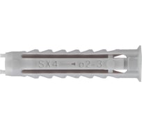 Распорный дюбель Fischer SX 4х20 60 шт пакет 143494
