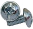 Винт ZAMETAL М6х60 с полусфер. гол. и прессш., DIN 967, оц., 200 шт ZA514417 1