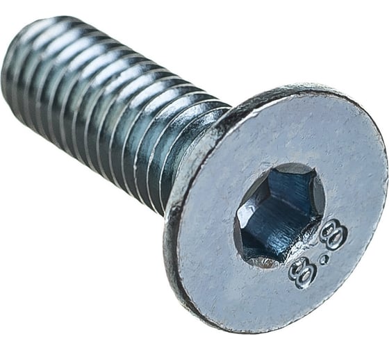 Винт ZAMETAL М5х16 пр. 8.8, с пот. гол., в/ш, DIN 7991, оц., 500 шт ZA515629