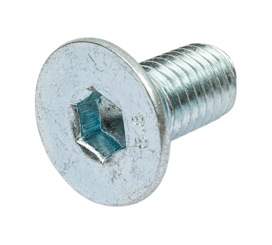 Винт ZAMETAL М12х25 пр. 8.8, с пот. гол., в/ш, DIN 7991, оц., 50 шт ZA516251