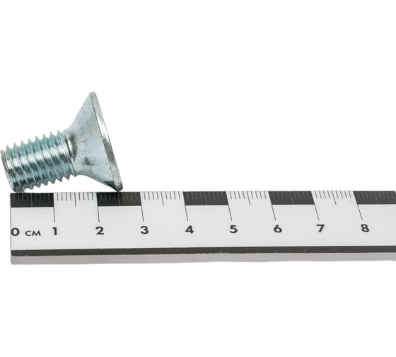 Винт ZAMETAL М12х25 пр. 8.8, с пот. гол., в/ш, DIN 7991, оц., 50 шт ZA516251