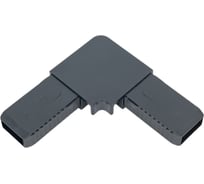 Соединительный уголок Метизик ABC, цельнолитой, серый 4013.03