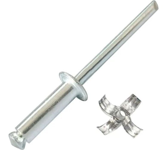 Заклепка лепестковая вытяжная SORREX алюм/сталь 3,2x12 OY (100штук) ASD 21200 PE 100
