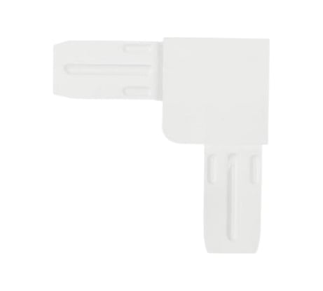 Усиленный соединительный уголок Метизик ABC, белый 6213.07