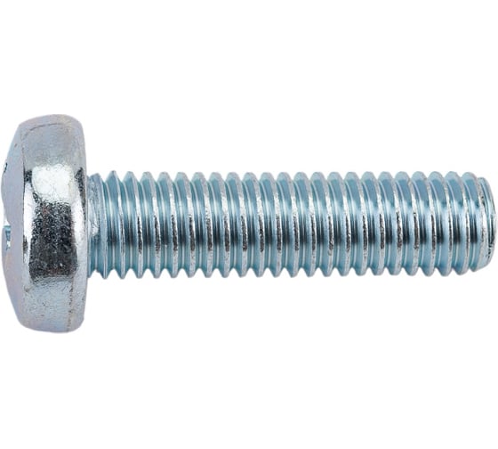 Винт ZAMETAL М8х30 полукруг. гол., DIN 7985, оц., 200 шт ZA513137