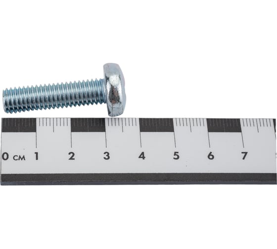 Винт ZAMETAL М8х30 полукруг. гол., DIN 7985, оц., 200 шт ZA513137