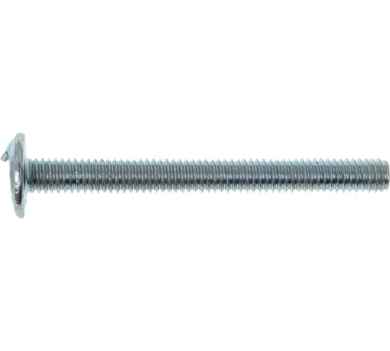 Винт ZAMETAL М4х40 с полусфер. гол. и прессш., DIN 967, оц., 500 шт ZA514127 1