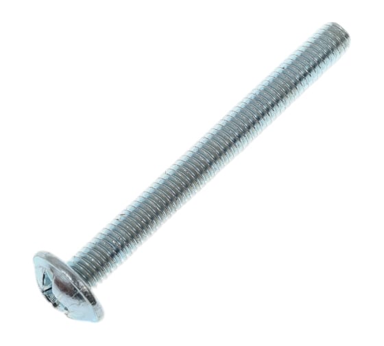 Винт ZAMETAL М4х40 с полусфер. гол. и прессш., DIN 967, оц., 500 шт ZA514127