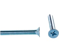 Винт ZAMETAL М6х40 потайн. гол., DIN 965, оц., 200 шт ZA513694