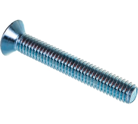 Винт ZAMETAL М6х40 потайн. гол., DIN 965, оц., 200 шт ZA513694