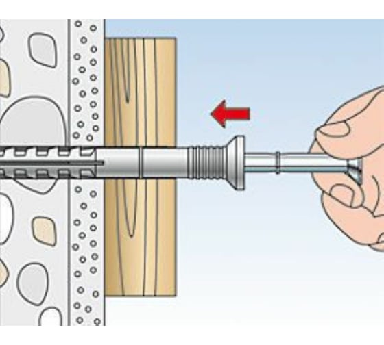 Дюбель гвоздь Fischer N 6х40 150 шт пакет 143487