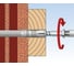 Универсальный фасадный дюбель с шурупом Fischer FUR 10 x 100 T 4 шт блистер 132326 5