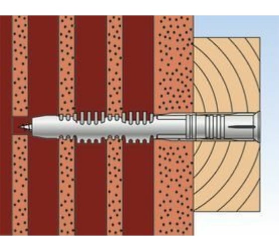 Универсальный фасадный дюбель с шурупом Fischer FUR 8 x 120 SS пакет 127129