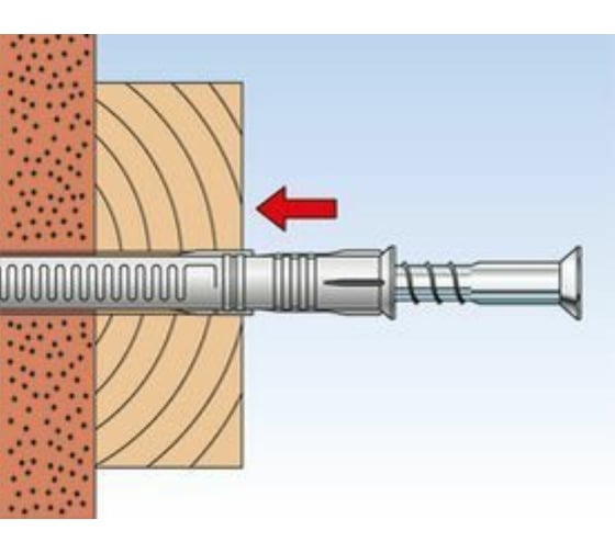 Универсальный фасадный дюбель с шурупом Fischer FUR 10 x 135 SS 4 шт блистер 132327