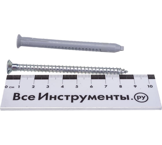 Универсальный фасадный дюбель с шурупом Fischer FUR 8 x 80 SS 6 шт пакет 127120