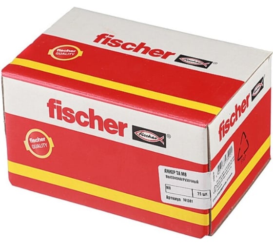 Высоконагрузочный анкер Fischer TA M8 25 шт коробка 141381