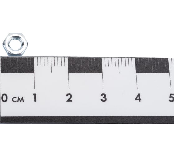 Гайка ZAMETAL низкая, шестигранная М4 DIN 439, оц., 1000 шт ZA511737