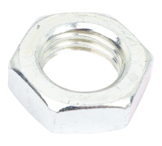 Гайка ZAMETAL низкая, шестигранная М20 DIN 439, оц., 100 шт ZA511805
