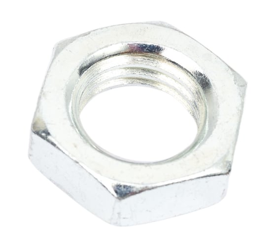 Гайка ZAMETAL низкая, шестигранная М20 DIN 439, оц., 100 шт ZA511805
