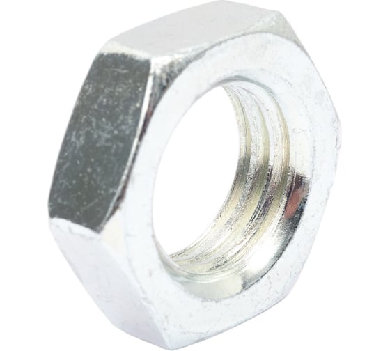 Гайка ZAMETAL низкая, шестигранная М20 DIN 439, оц., 100 шт ZA511805