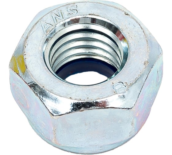 Гайка ZAMETAL самокон., высокая М10 пр. 8.0, DIN 982, оц., 500 шт ZA518651
