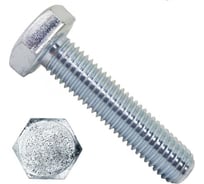 Болт Стройметиз М10x25x25 DIN 933, цинк, 5 кг 0110025013