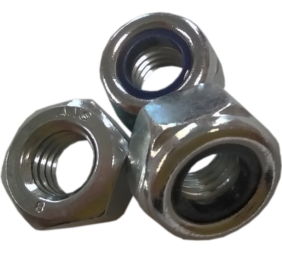Гайка ZAMETAL самокон. М12х1,5 пр. 8.0, DIN 985, оц., 250 шт ZA518941 1