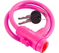 Велосипедный замок НОРА-М №33 размер - ф 10 х 650 мм, розовый 18300